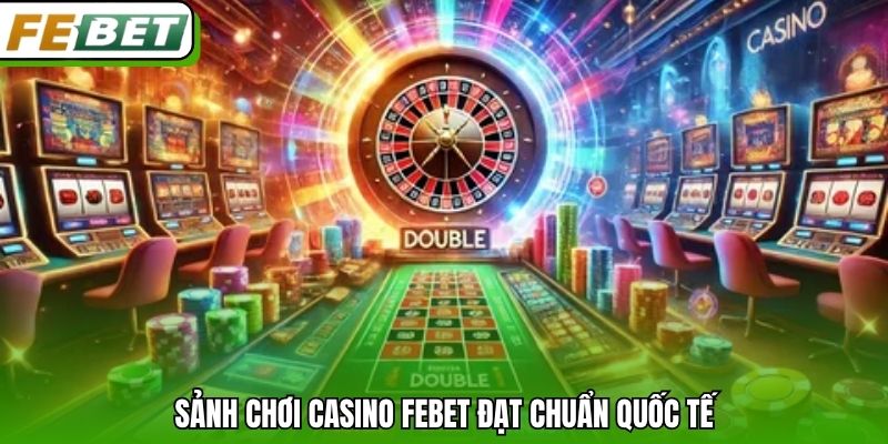 Sảnh chơi Casino Febet đạt chuẩn quốc tế